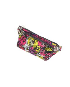 Borseta, din material sintetic, ButicCochet, 23 x 11 cm, 2 compartimente, Roz - BRS504