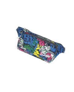 Borseta, din material sintetic, ButicCochet, 23 x 11 cm, 2 compartimente, Albastru - BRS505