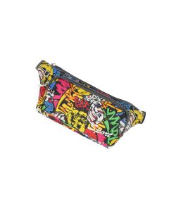 Borseta, din material sintetic, ButicCochet, 23 x 11 cm, 2 compartimente, Multicolor - BRS506