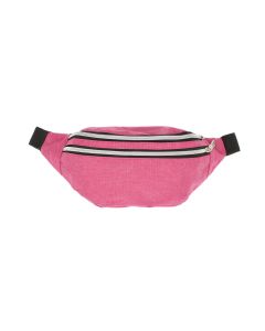 Borseta, din material sintetic, ButicCochet, 30 x 15 cm, 3 compartimente, Fucsia - BRS518