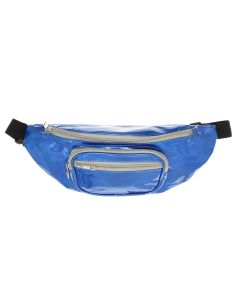 Borseta, din material sintetic, ButicCochet, 37 x 12 cm, 3 compartimente, Albastru - BRS522