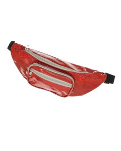 Borseta, din material sintetic, ButicCochet, 37 x 12 cm, 3 compartimente, Rosu - BRS523
