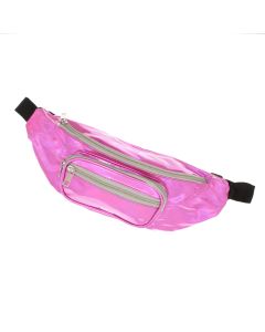 Borseta, din material sintetic, ButicCochet, 37 x 12 cm, 3 compartimente, Fucsia - BRS524