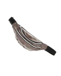 Borseta, din material sintetic, ButicCochet, 30 x 12 cm, 2 compartimente, Gri - BRS535