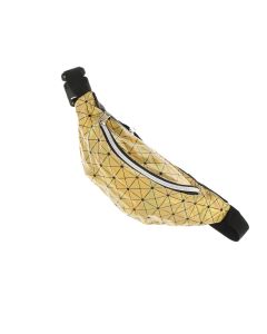Borseta, din material sintetic, ButicCochet, 30 x 12 cm, 2 compartimente, Auriu - BRS547