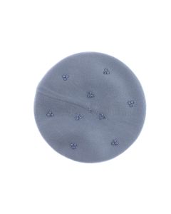 Bereta de dama, Buticcochet, din acril si vascoza, model cu strasuri, one size, Albastru - BSC737