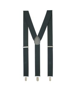 Bretele adulti unisex, gri, cu inchizatori metalice, 35 mm, BUGRM