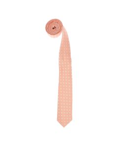 Cravata, din material sintetic, 145 x 5.5 cm, Corai - CRV319