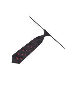 Cravata pentru copii, Buticcochet, din material sintetic, 28 cm, model cu masinute, Negru- CRV389