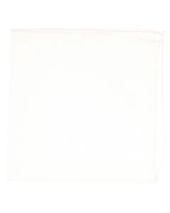 Bandana din bumbac, dimensiune 55 x 55 cm, Buticcochet, model uni, Alb - ES2233