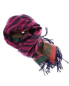 Esarfa de dama, din lana, Buticcochet, cu model stilizat, 65x190 cm, Multicolor - ES3243