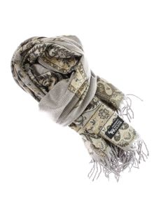 Esarfa de dama, din lana, Buticcochet, cu model stilizat, 65x190 cm, Multicolor - ES3250