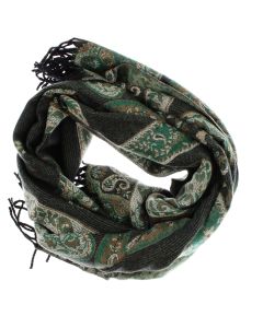 Esarfa de dama, din lana, Buticcochet, cu model stilizat, 65x190 cm, Multicolor - ES3251