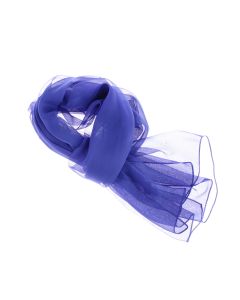 Esarfa de dama, uni, ButicCochet, 80% poliester 20% vascoza, Albastru electric - ES3364
