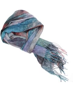 Esarfa dama, din lana, Buticcochet, 70x180 cm, cu franjuri, Multicolor- ES3425
