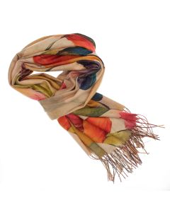 Esarfa dama, din lana, Buticcochet, 70x180 cm, model cu fir metalizat, Multicolor - ES3525