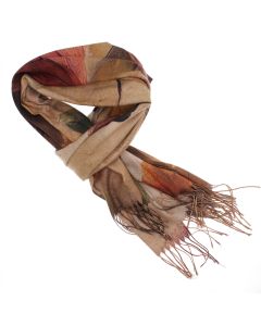 Esarfa dama, din lana, Buticcochet, 70x180 cm, model cu fir metalizat, Multicolor - ES3527