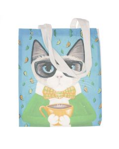 Geanta textila din bumbac, dimensiune 34x39 cm, Buticcochet, Multicolor - GND1133