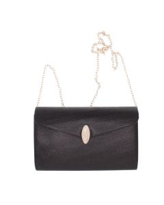 Geanta plic, de dama, din material sintetic, ButicCochet, 23x14x5 cm, Negru - GND1143