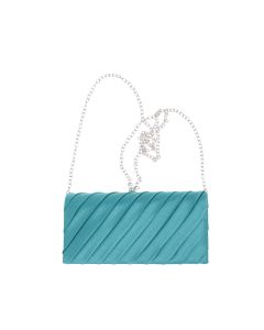 Geanta plic, de dama, din material sintetic, ButicCochet, 20x10x5 cm, Turcoaz - GND1146