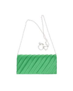 Geanta plic, de dama, din material sintetic, ButicCochet, 20x10x5 cm, Verde - GND1148
