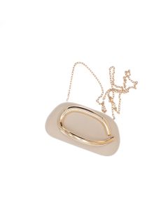 Geanta clutch, de dama, din material sintetic, ButicCochet, 19x10x5 cm, Bej - GND1161