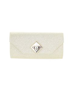 Geanta plic, de dama, sintetic, ButicCochet, 20x10x5 cm, sclipici, Auriu - GND139