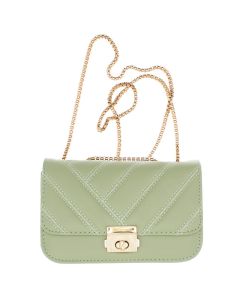 Geanta de umar, dama, din material sintetic, ButicCochet, 19x12x6 cm, Verde - GND892