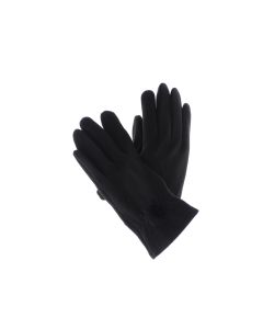 Manusi dama, de iarna, din 70% viscoza 30% lana, ButicCochet, cu ciucure, One size, Negru - MA255