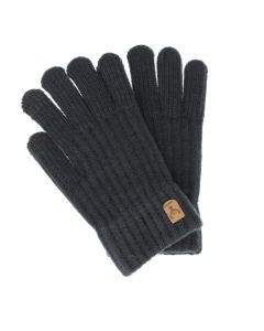 Manusi barbati, de iarna, Buticcochet, din acril, cu degete, one size, tricotat, Gri inchis - MA427