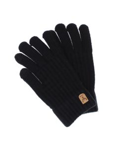 Manusi barbati, de iarna, Buticcochet, din acril, cu degete, one size, tricotat, Negru - MA428