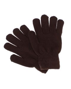 Manusi barbati, de iarna, Buticcochet, din acril, cu degete, one size, tricotat, Maro - MA430