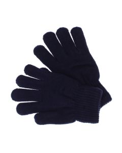Manusi barbati, de iarna, Buticcochet, din acril, cu degete, one size, tricotat, Bleumarin - MA431