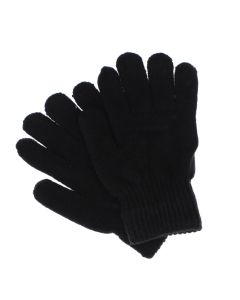 Manusi barbati, de iarna, Buticcochet, din acril, cu degete, one size, tricotat, Negru - MA433
