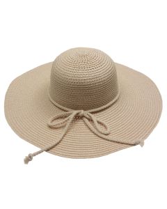 Palarie de soare, dama, bor mare, Anoul, Roz cu snur, marime reglabila - PAL380