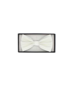 Papion barbatesc, Buticcochet, din material sintetic, 7x12 cm, Alb - PAP278