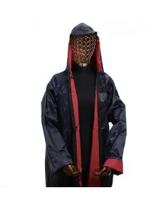 Pelerina de ploaie, din material impermebil, cu capse, Buticcochet, Bleumarin - PEL201